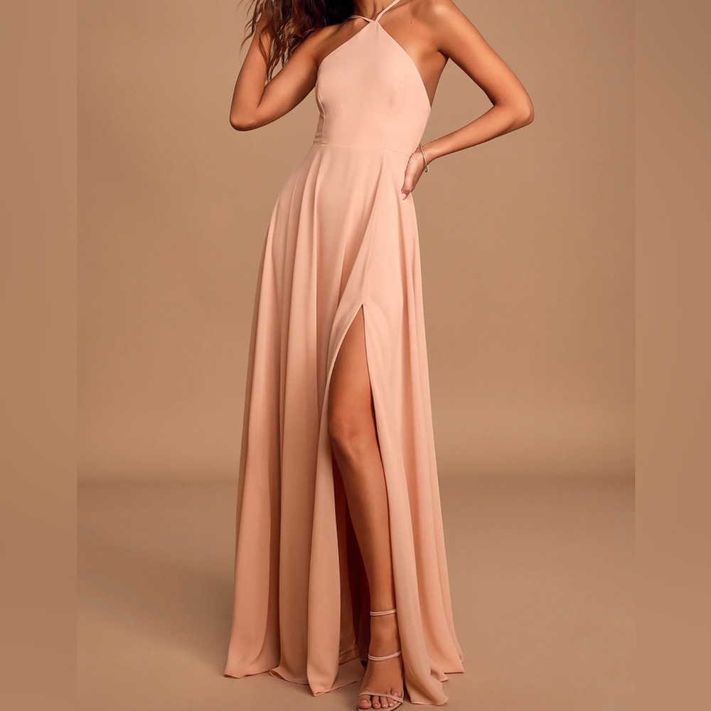 Lulu’s Blush Pink Maxi Dress